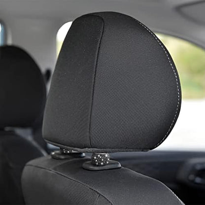 BELOMI 4 Pack Car Headrest Collars, Bling Car Head Rest Collars Rings Decor - Image 4
