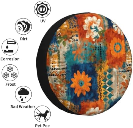 Bohemia Spare Tire Cover Waterproof Wheel Cover 14 Inch Universal Fit - Image 6