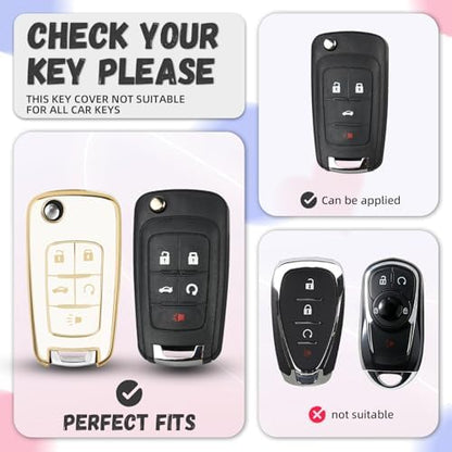 for Chevy Key Fob Cover, Premium Soft TPU Full Protection Key Cover - Image 2