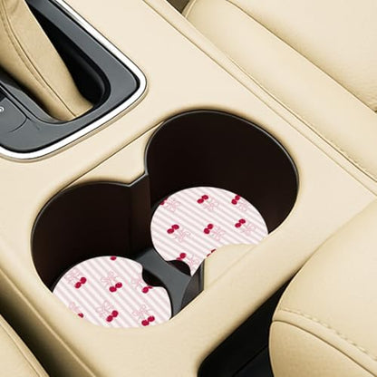 Ceramic Car Coasters – Absorbent Car Cup Holder Coaster Set - Image 6
