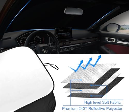 Foldable Front Windshield Sunshade fit - Image 5