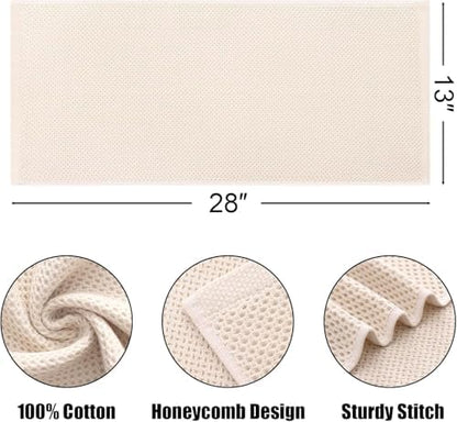 Kitinjoy 100% Cotton Waffle 12-Pack Kitchen Towels - Image 2