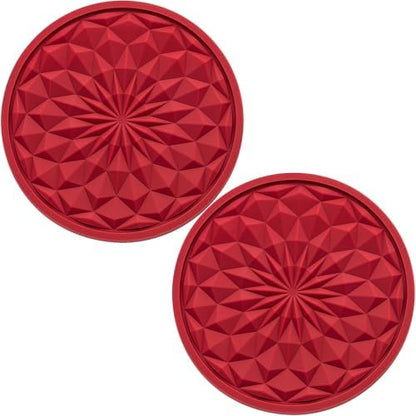 2 Pack Silicone Car Cup Holder Coaster – 2.75 Inch Non-Slip Drink Mat, by MEAJOO