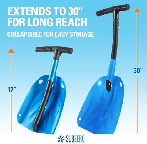 SubZero 17222 Collapsible Snow Shovel, Light Weight Aluminum Snow Shovel - Image 2