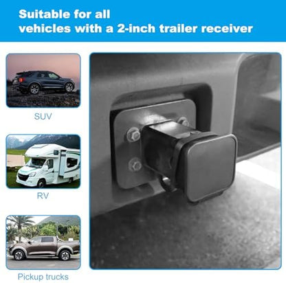 2 inch Tow Hitch Cover Trailer Hitch Covers Receiver Hitch Cover Suitable - Image 6