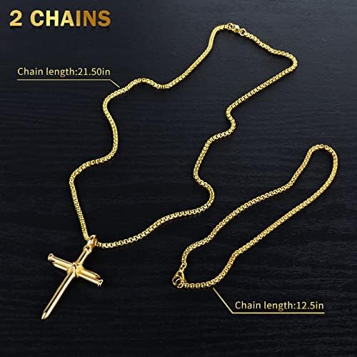 Isaiah 41:7 Nail Cross for Car Rearview Mirror Hanging Accessories Pendant - Image 4