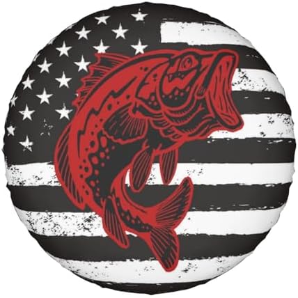 Fish Flag Spare Tire Cover Wheel Protectors Weatherproof Sun Protection Covers - Image 2