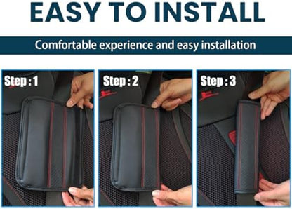 Osilly 2PCS Fiber Leather Seat Belt Shoulder Pads - Image 5