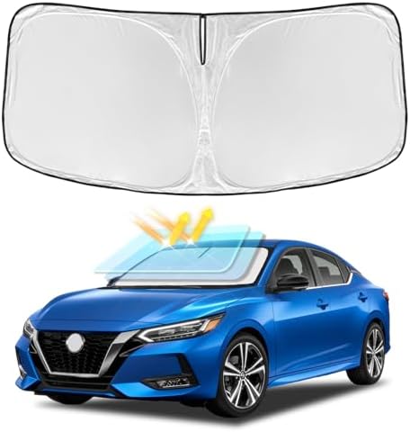 for Nissan Sentra 2020-2025 Windshield Sun Shade 4 Layers Car Sunshade by ZOIBVCARSUNSHADE