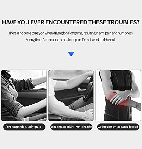 JEYODA Car Armrest Pad, Left Elbow Support, General Leather Booster Pad - Image 3