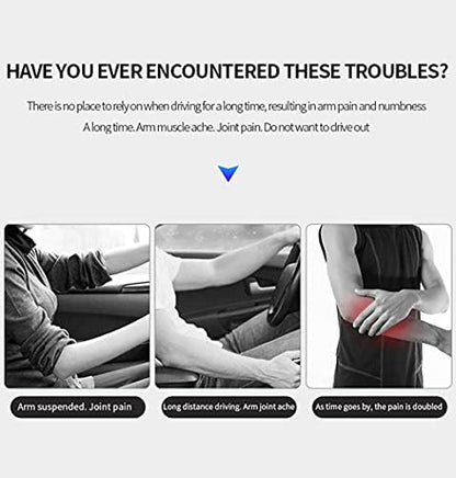 JEYODA Car Armrest Pad, Left Elbow Support, General Leather Booster Pad - Image 3