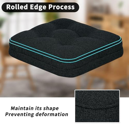 GOFORIT Tufted Shredded Memory Foam Chair Pads，Kitchen Chair Cushions - Image 4