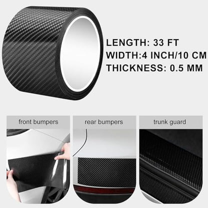 Storystore Car Door Edge Guard, 4 in x 33 Ft Black Door Edge Protector - Image 2