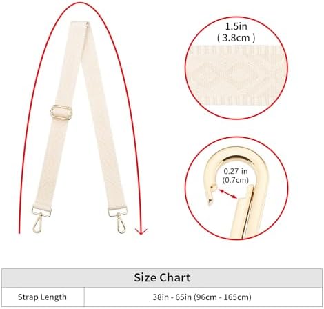 ZOOEASS Wide Shoulder Strap, Adjustable Replacement Belt Crossbody Canvas Bag - Image 3