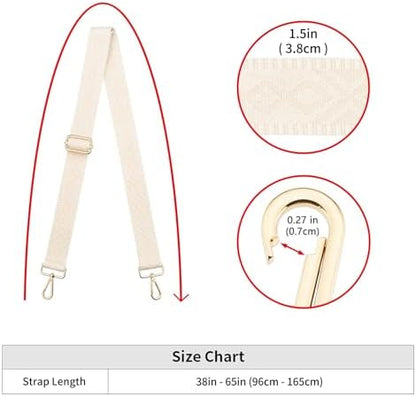 ZOOEASS Wide Shoulder Strap, Adjustable Replacement Belt Crossbody Canvas Bag - Image 3