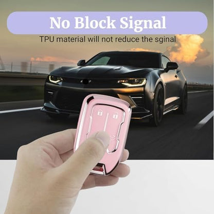 Joouheax for Chevy Soft TPU 5-Button Key Fob Cover, Soft TPU - Image 3