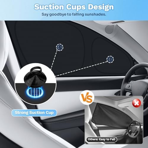 KUST Car Window Shades for 2020-2024 Tesla Model Y Accessories - Image 2