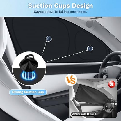KUST Car Window Shades for 2020-2024 Tesla Model Y Accessories - Image 2