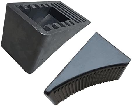 Fasmov 2 Pack Solid Rubber Heavy Duty Wheel Chock, Premium Chock - Image 2