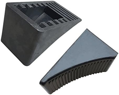 Fasmov 2 Pack Solid Rubber Heavy Duty Wheel Chock, Premium Chock - Image 2