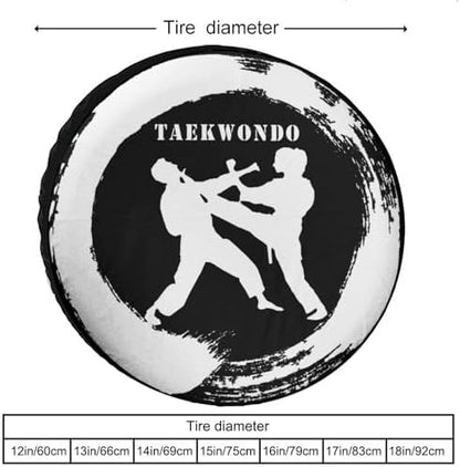 Taekwondo 1 Tire Covers, Dust-Proof Weatherproof Wheel Covers Wheel Tire - Image 3