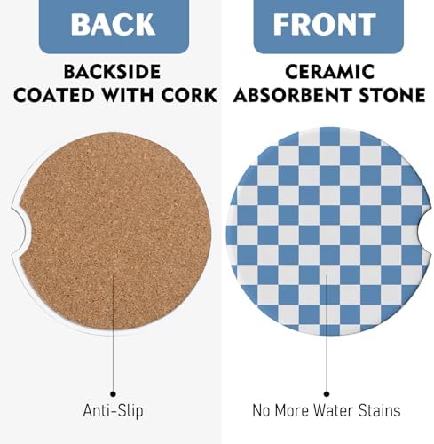 2 Pack Car Coasters for Cup Holders, Cute Car Accessories Interior - Image 7