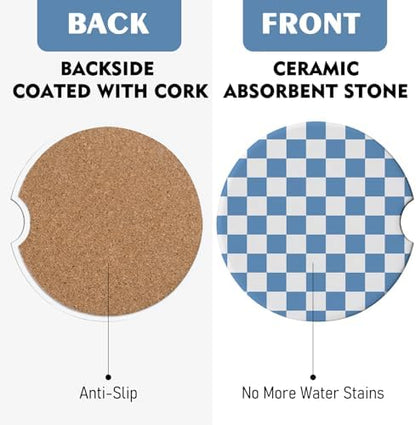 2 Pack Car Coasters for Cup Holders, Cute Car Accessories Interior - Image 7