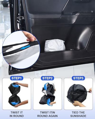 Foldable Front Windshield Sunshade fit - Image 4