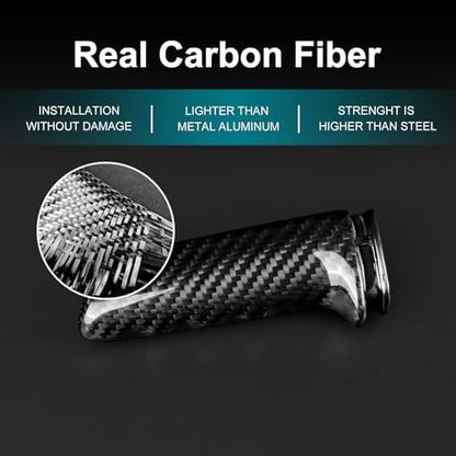 AIRSPEED Carbon Fiber for BMW Handbrake Cover Grip Handle Lever Compatible - Image 5