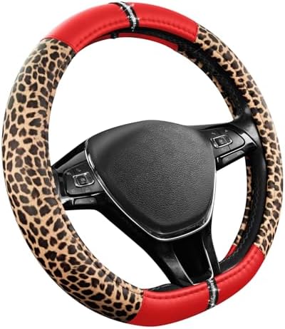 Road Comforts Leopard Steering Wheel Cover - Image 2