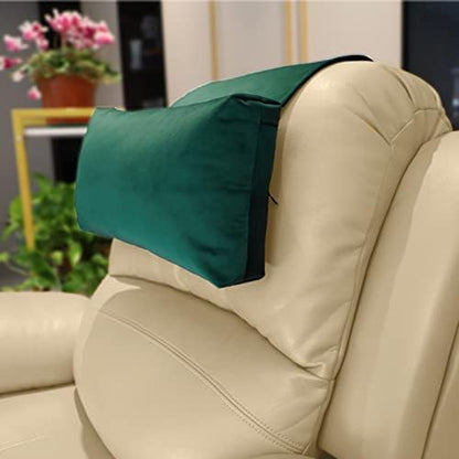 Velvet Recliner Headrest Pillow, Non-Slip Neck Support by AmazeCov