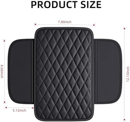 Leather Waterproof Car Armrest Console Pad - Image 5