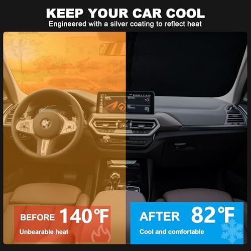 Foldable Front Windshield Sunshade fit - Image 2