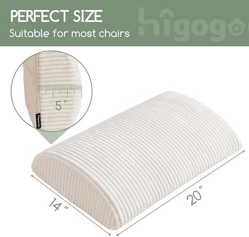 HIGOGOGO Lumbar Support Pillow for Recliner Chair/Accent Chair/Couch, Large - Image 2