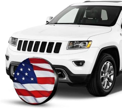 American Flag Spare Tire Cover, Universal Waterproof & Dustproof Wheel - Image 3