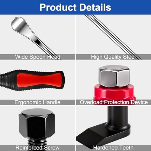 Manual Tire Bead Breaker with 14.5” Steel Tire Spoons Tool Set - Image 3
