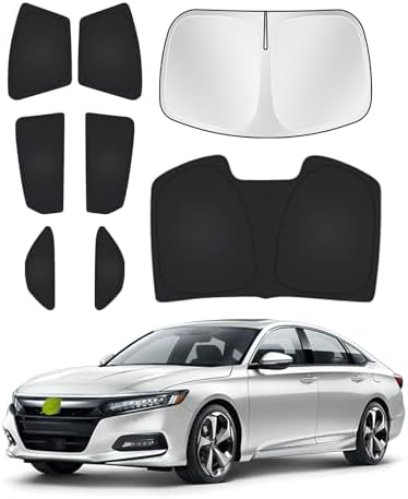 Canvcle Windshield Sunshades for Honda Accord 2018-2022 Side Rear Window Shade by Canvcle