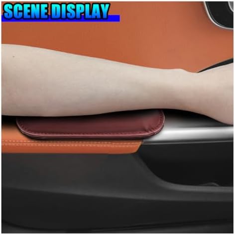 Craedli 2PCS Car Door Armrest Pads, Leather Memory Foam Knee Cushion Pad - Image 3