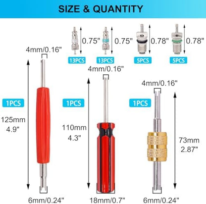 TWTADE Air Conditioning Valve Core Kit - Image 2