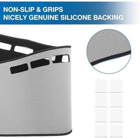 KUST Black Dash Cover for Jeep Cherokee Latitude 2014-2023 Polyester Dashboard - Image 5