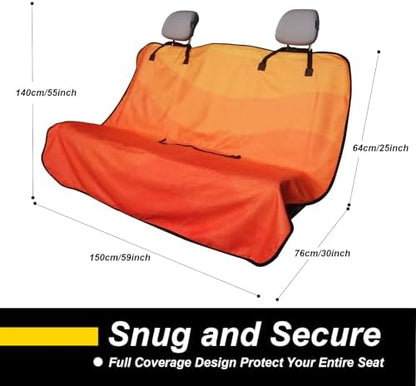 Back Seat Cover for Car Trucks Van SUV Jeep, Waterproof Rear Bench Towel Seat - Image 2