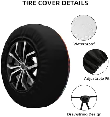 Rooster Spare Tire Cover Weatherproof Universal Wheel Protectors Wheel Covers - Image 4