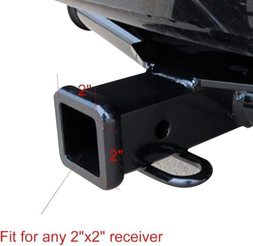 Trailer Hitch Tube Cover Plug 2Inch Rubber Receiver Tube Hitch Car Exterior - Image 4