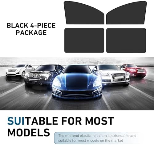 4 PCS Car Side Window Sun Shades, Sun Protection & Heat Blocking Shade - Image 7