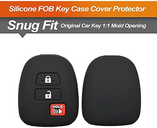 Silicone Key Fob Cover Fit for Toyota Corolla Camry 4Runner Highlander Prius C - Image 3