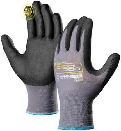 COOLJOB 6/12/36 Pairs Safety Work Gloves, Microfoam Nitrile Rubber Coated by COOLJOB