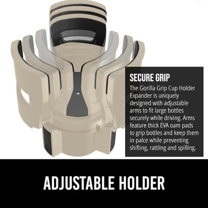 GORILLA GRIP Patent Pending Adjustable Car Cup Holder Expander - Image 3