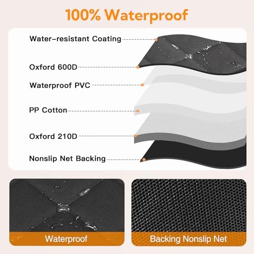 Kytely Dog Car Seat Cover for Back Seat, Waterproof Hammock for Car&SUV - Image 3