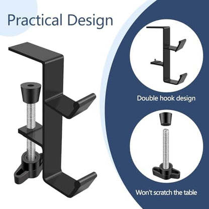 Desktop Hook Under-Table Handbag Hanger Wallet Hook Simple - Image 4