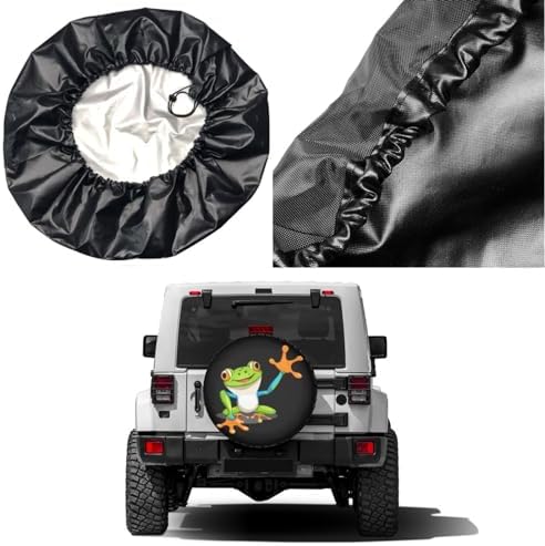 Frog Spare Tire Cover Dust-Proof Wheel Tire Cover Fit Trailer, SUV and Many - Image 5